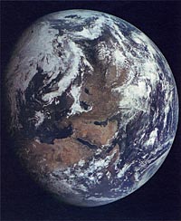 Zond-7 Photo of Earth