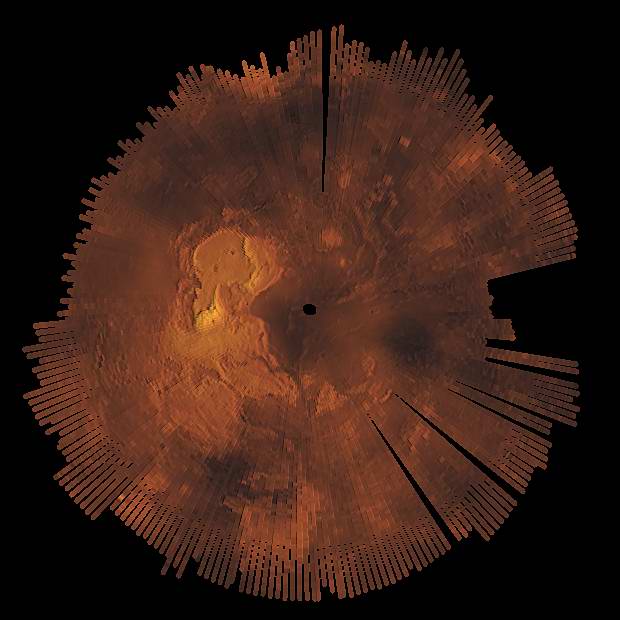 Venera-15/16 Altimeter Map