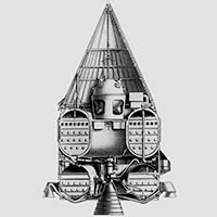 Rocket Carrying A Luna Probe