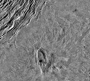Venera-15 Image of Volcano