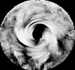 Pioneer-12 Image of Venusian Polar Vortex